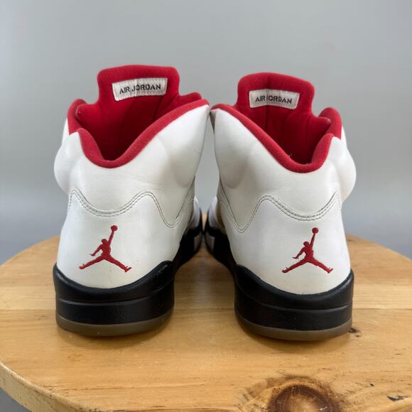 Air Jordan 5 Retro Fire Red Men's Size 13 Shoes Sneakers 136027-100 2013 Beaters - Picture 4 of 8